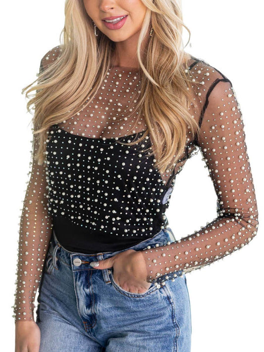 Shining Star Mesh Top