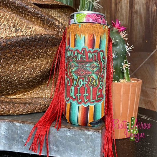 Slim Can Fringe Koozie