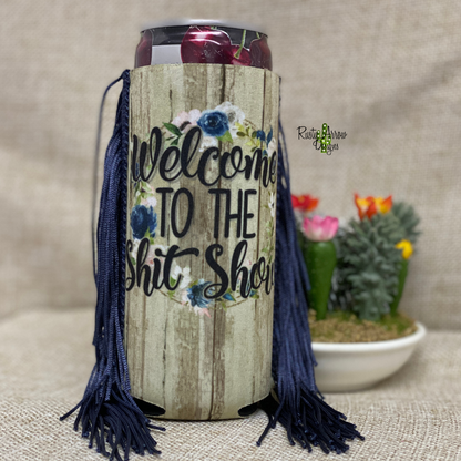 Slim Can Fringe Koozie