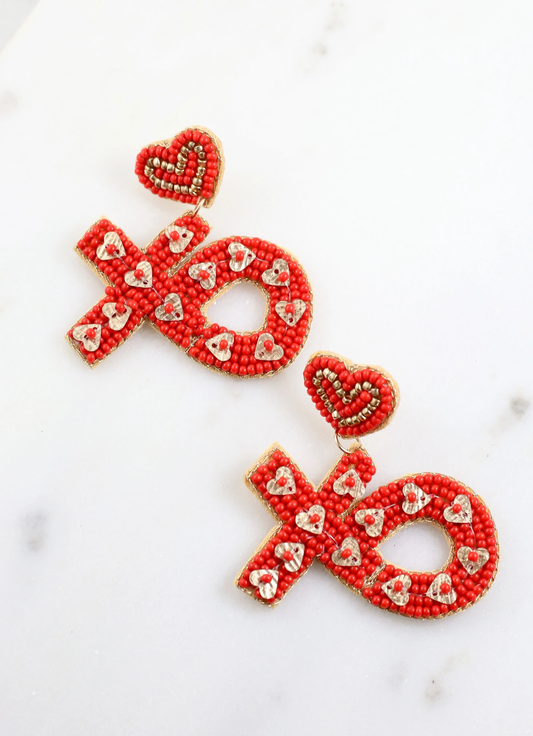 Love You Like Xo earrings